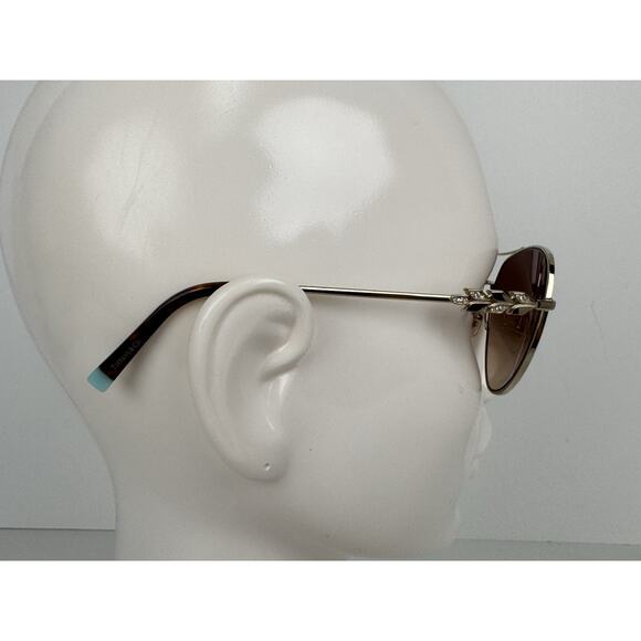 Tiffany & Co. TF3083B Aviator Sunglasses – Brown Lens with Gold Frame main image 11